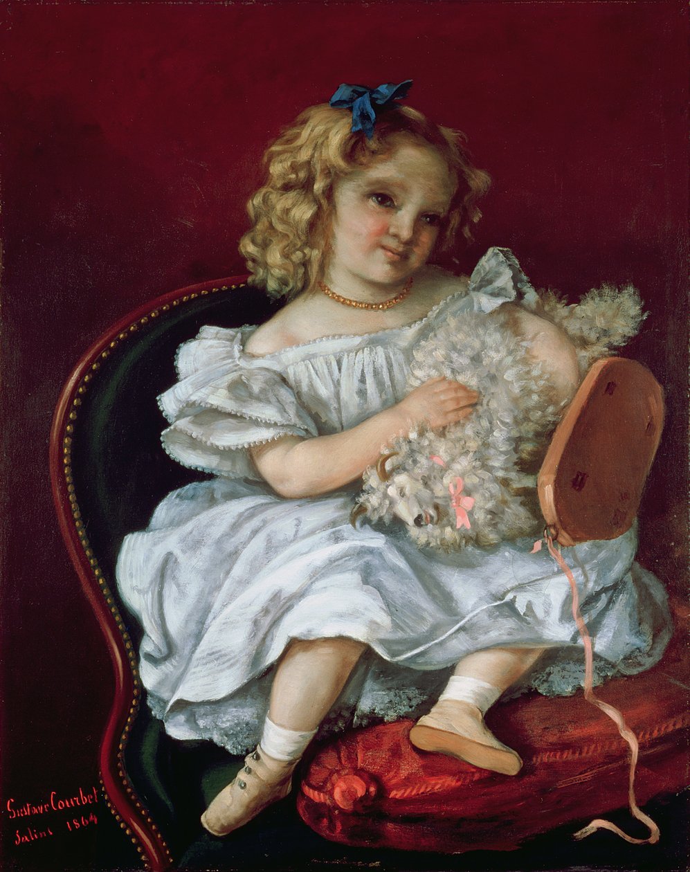 Beatrice Bouvet (f.1861) 1864 (olja på duk) av Gustave Courbet