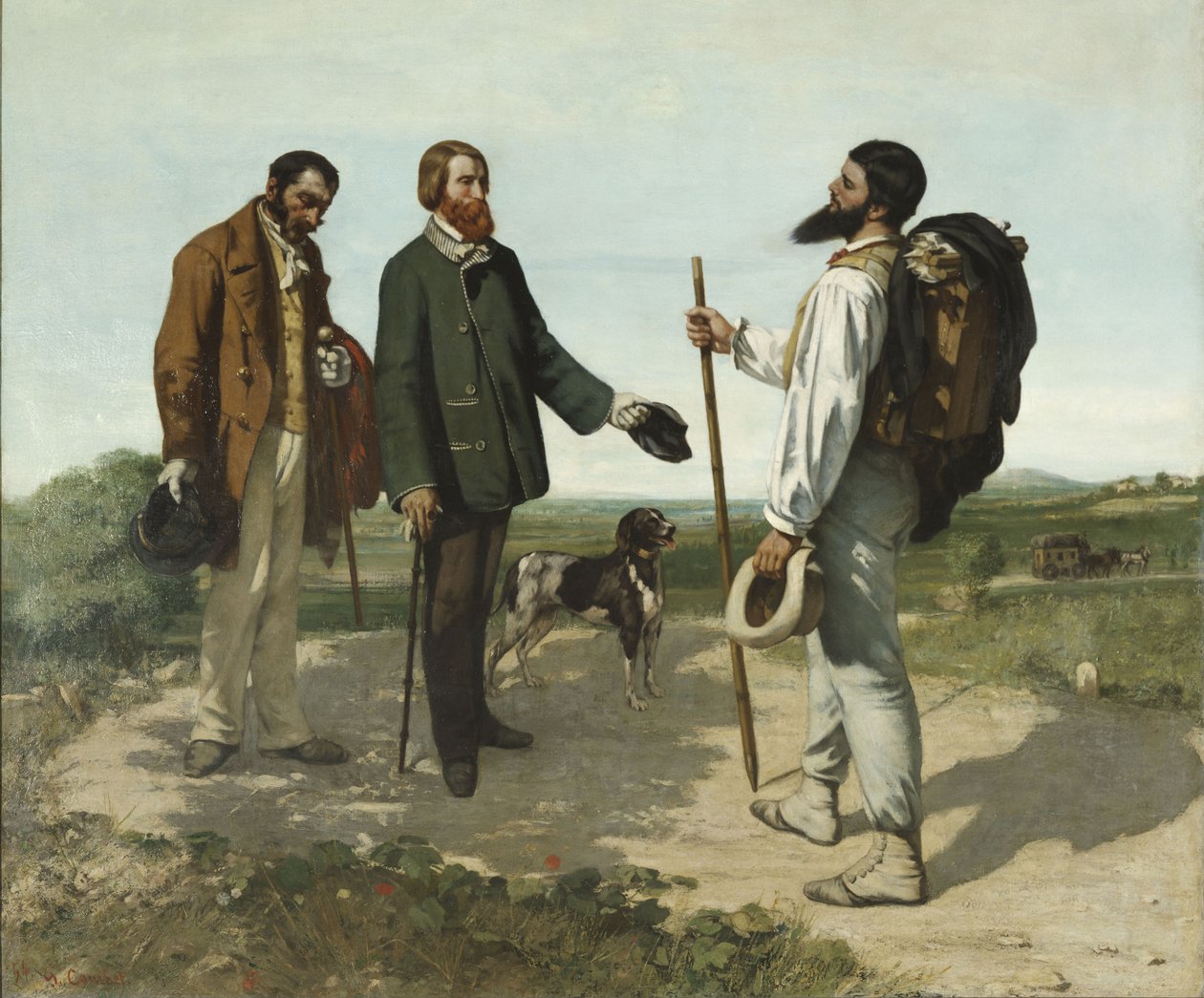 Hej, herr Courbet av Gustave Courbet