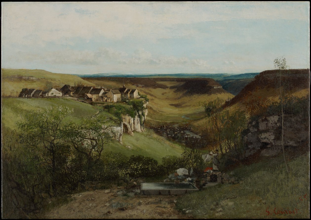Ornans slott av Gustave Courbet