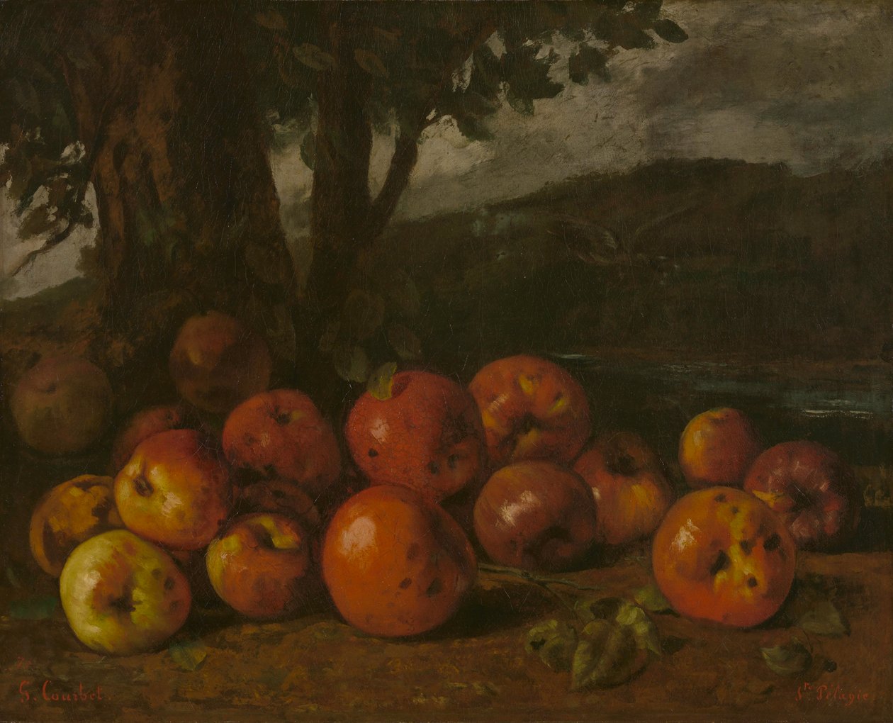 Courbet - Stilleben med äpplen, 1872 av Gustave Courbet