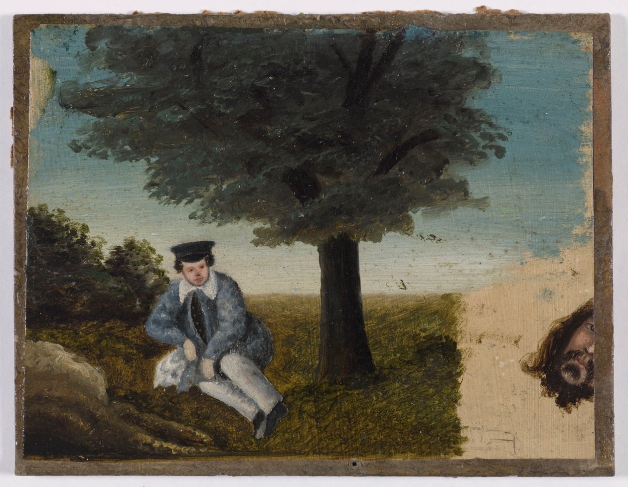 Franska: Autoportrait de Gustave Courbet à l