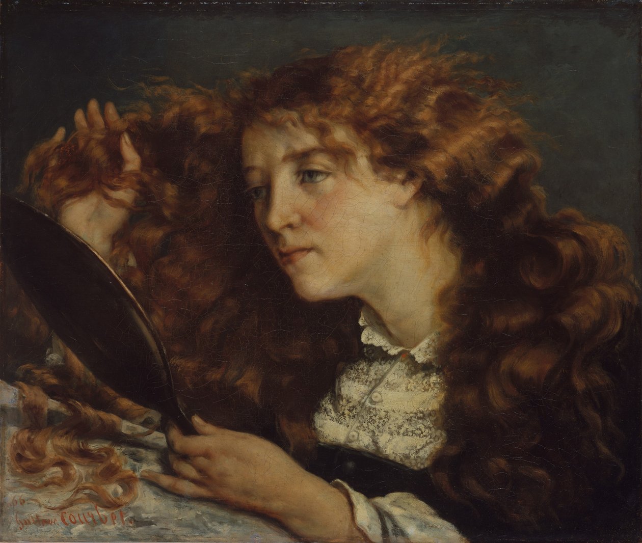 Jo, Irish Beauty av Gustave Courbet