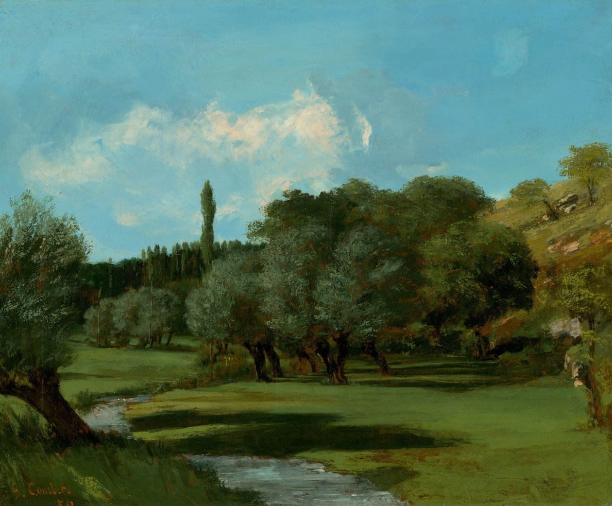La Bretonnerie i departementet Indre, 1856. av Gustave Courbet