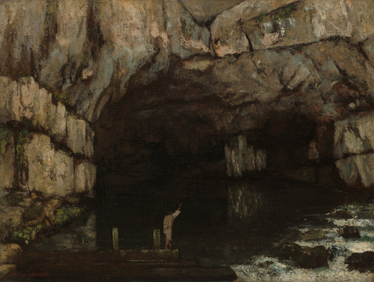 Loues grotta av Gustave Courbet