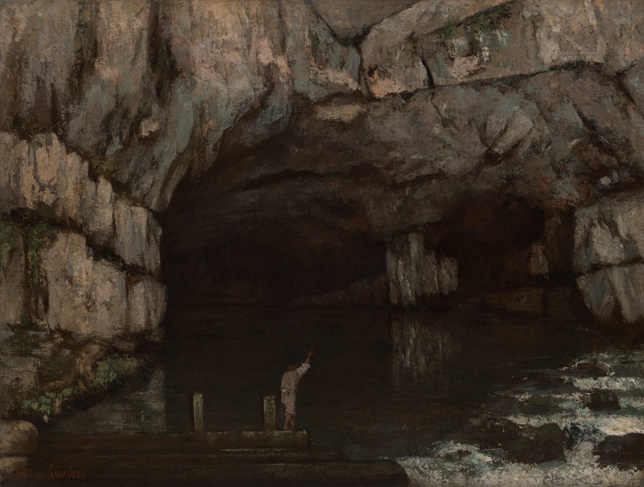 Loues grotta av Gustave Courbet