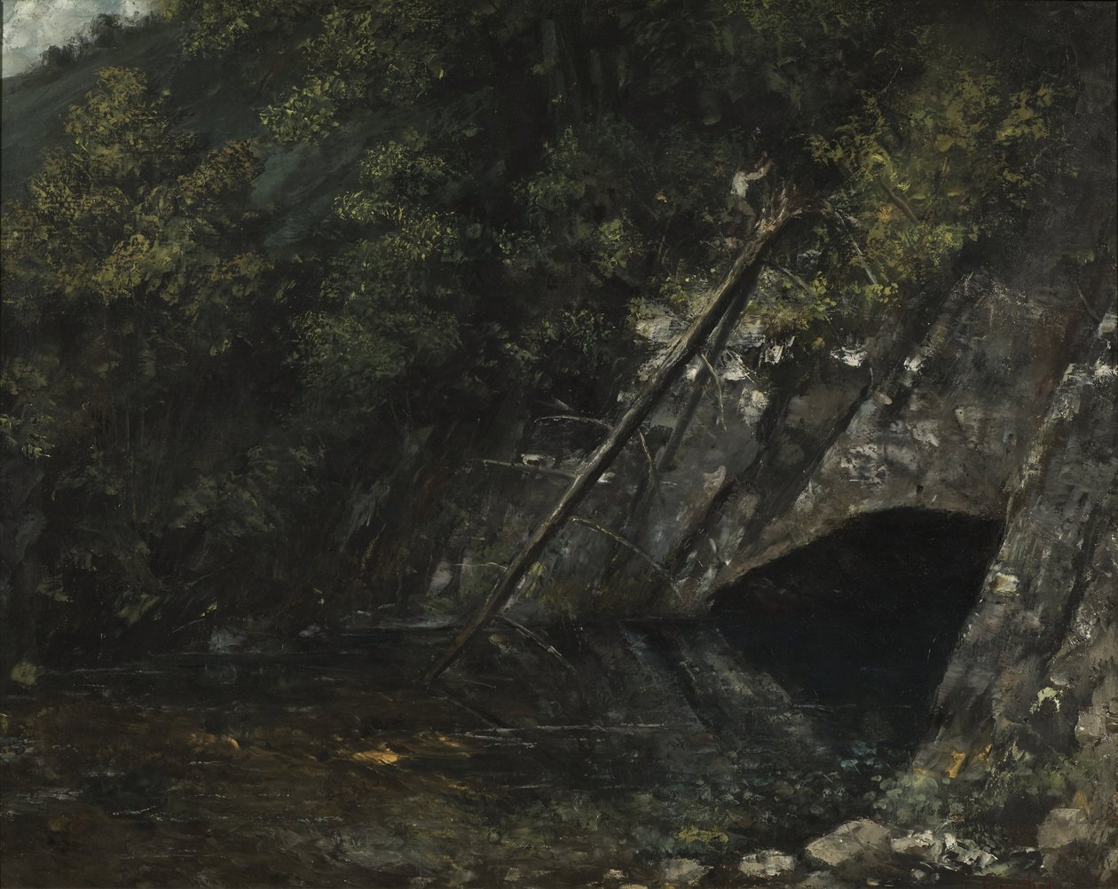Landskap från La Source Bleue av Gustave Courbet