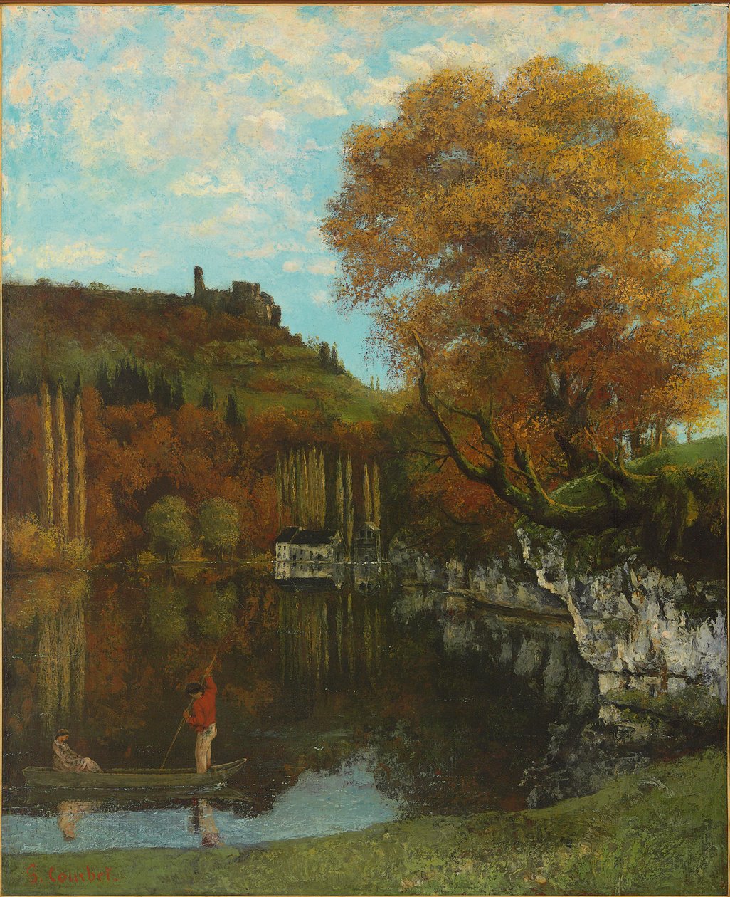 Spegeln av Scey-en-Varais, 1864-68 av Gustave Courbet