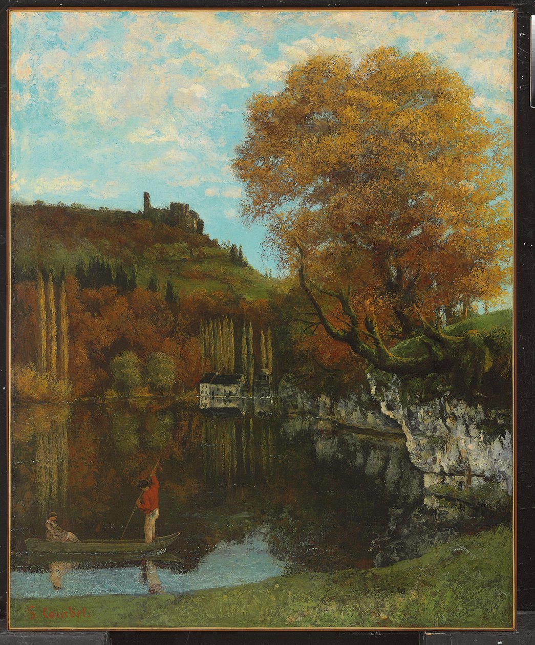 Spegeln av Scey-en-Varais, 1864-68 av Gustave Courbet