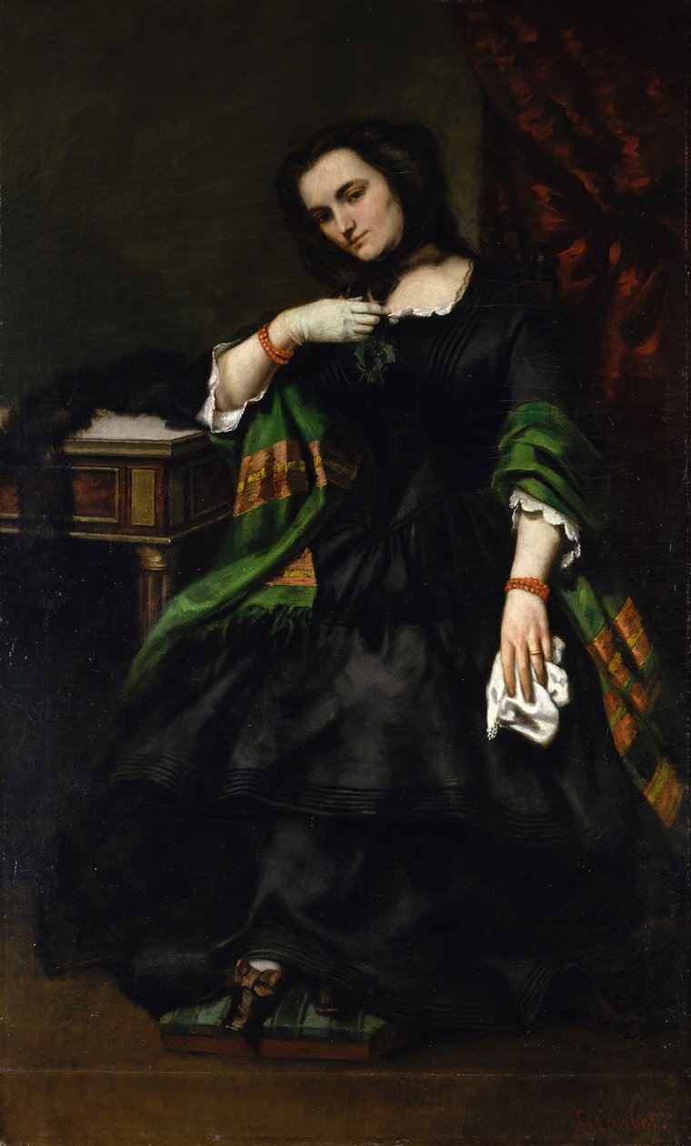 Madame Auguste Cuoq Mathilde Desportes, 1827-1910, ca. 1852-57. av Gustave Courbet