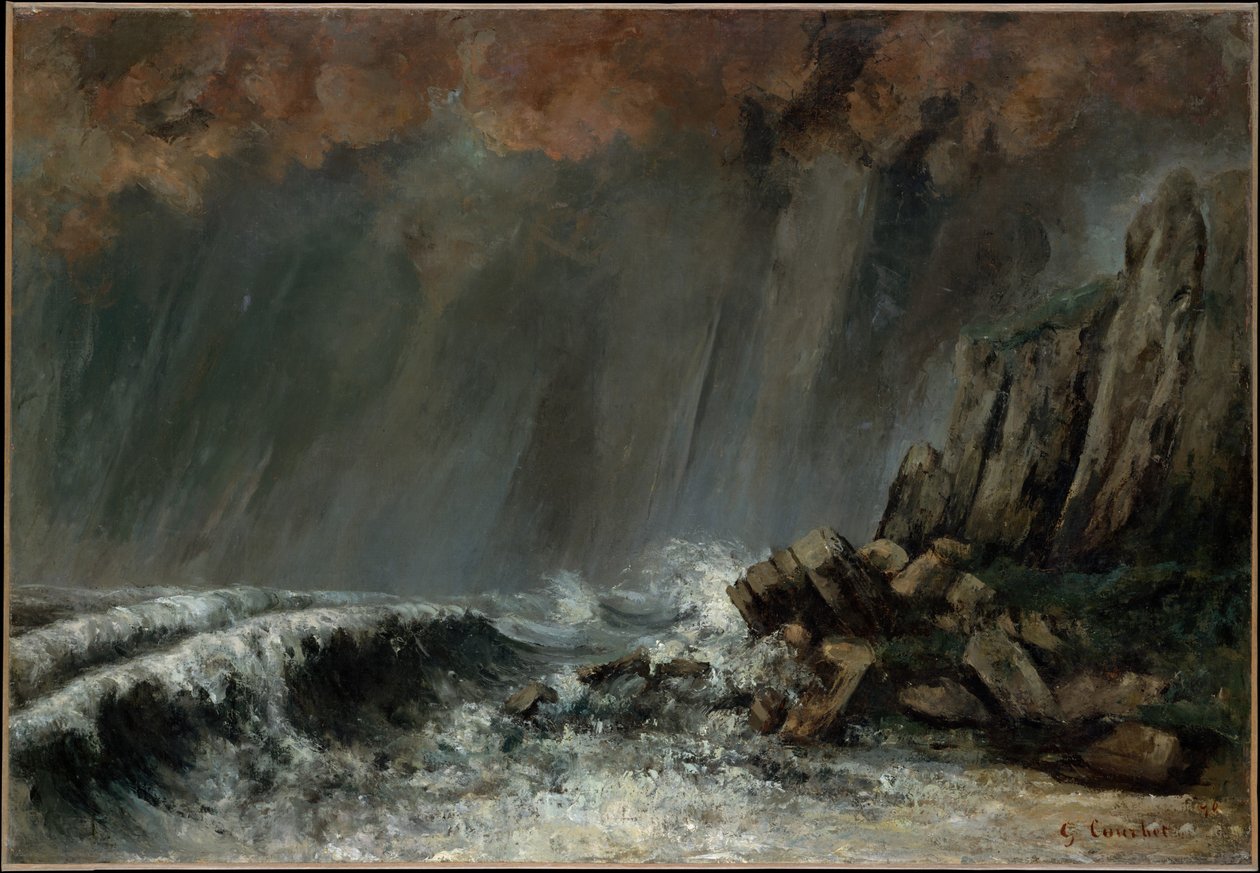 Marin: Vattenvirveln av Gustave Courbet