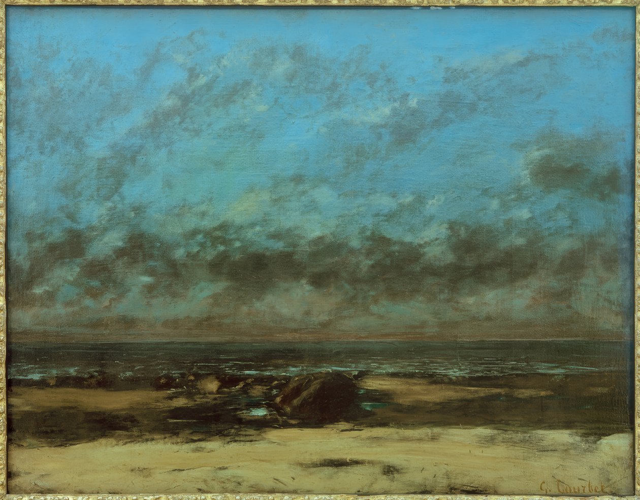 Marint, lågvatten av Gustave Courbet