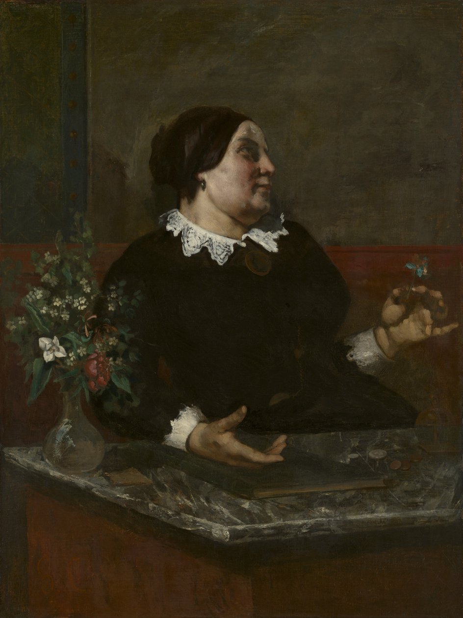 Moder Grégoire, 1855 och 1857-59 av Gustave Courbet