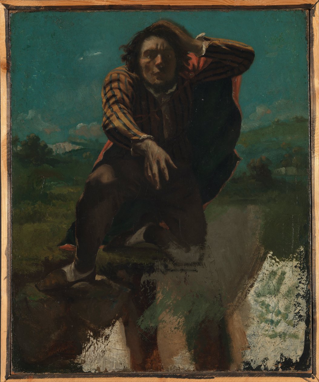 På kanten av klippan av Gustave Courbet
