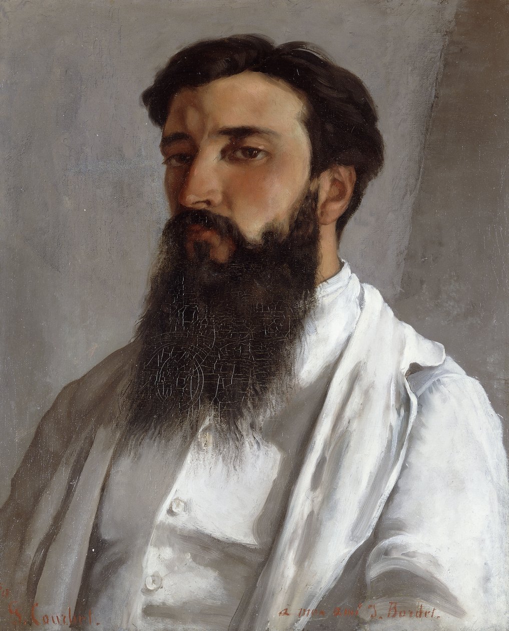 Porträtt av Jules Bordet, 1870 av Gustave Courbet