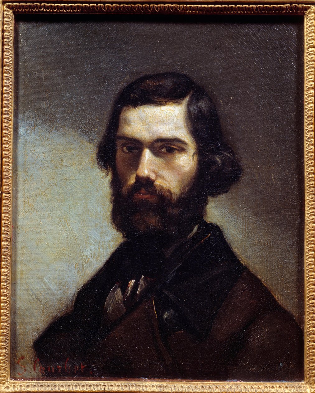 Porträtt av Jules Valles (1832-1885) författare, journalist och politiker. Målning av Gustave Courbet (1819-1877) av Gustave Courbet