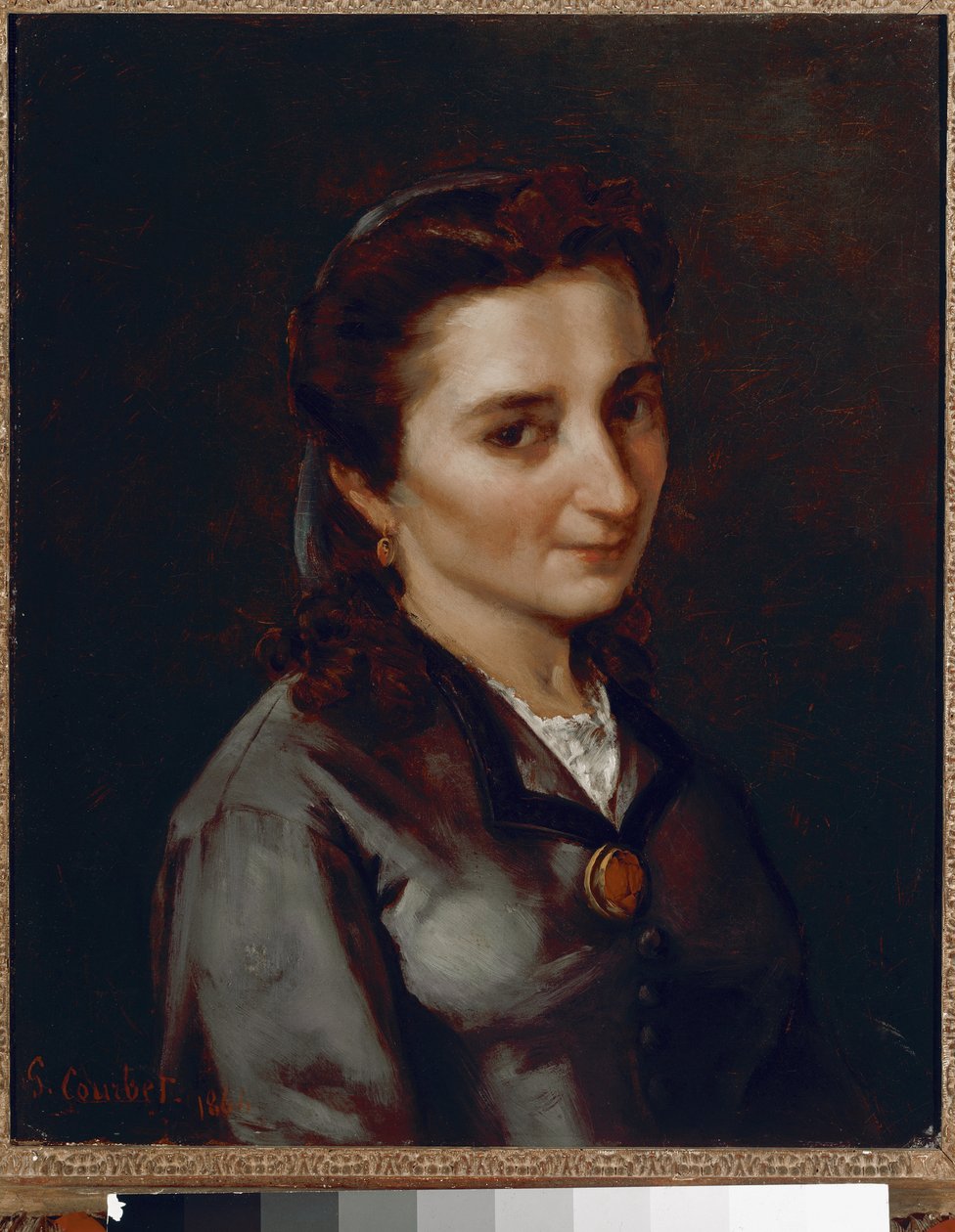 Porträtt av Madame Buchon Målning av Gustave Courbet av Gustave Courbet