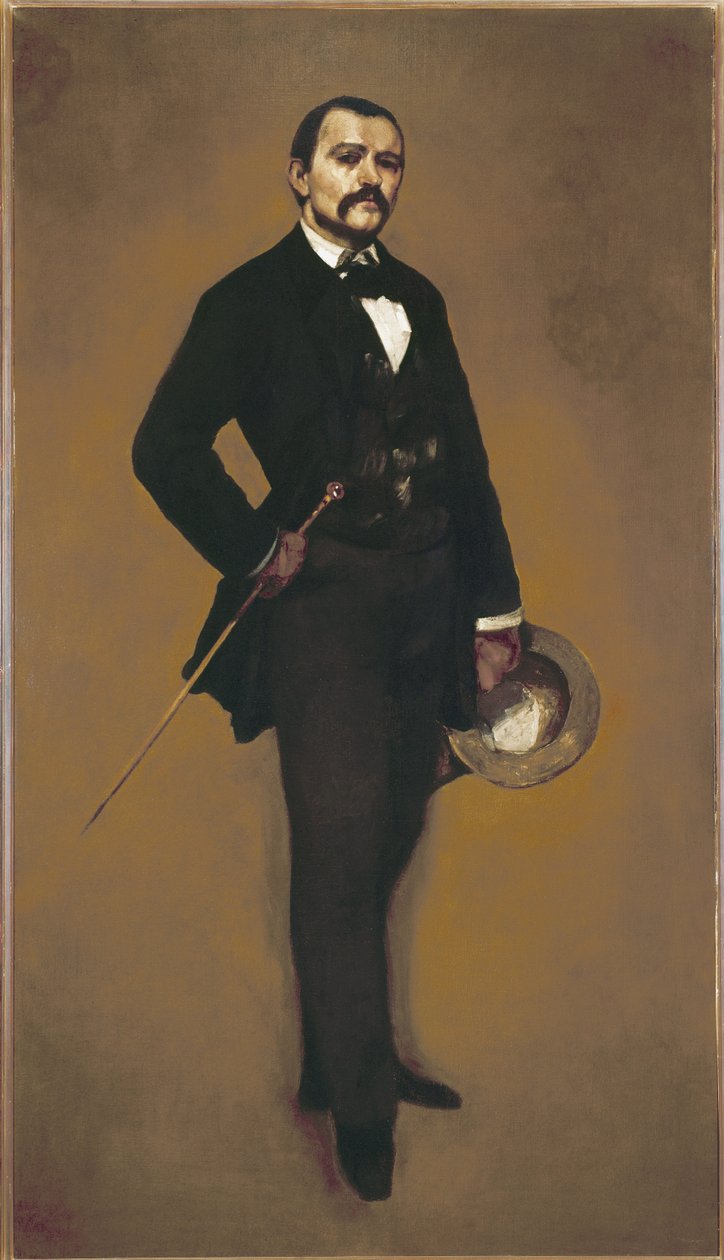 Porträtt av manmålning av Gustave Courbet av Gustave Courbet