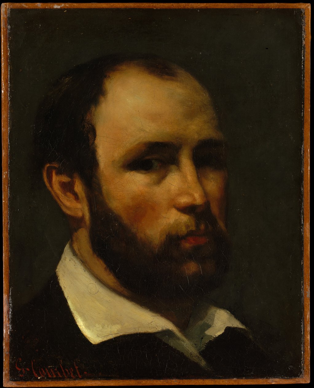 Porträtt av en man av Gustave Courbet
