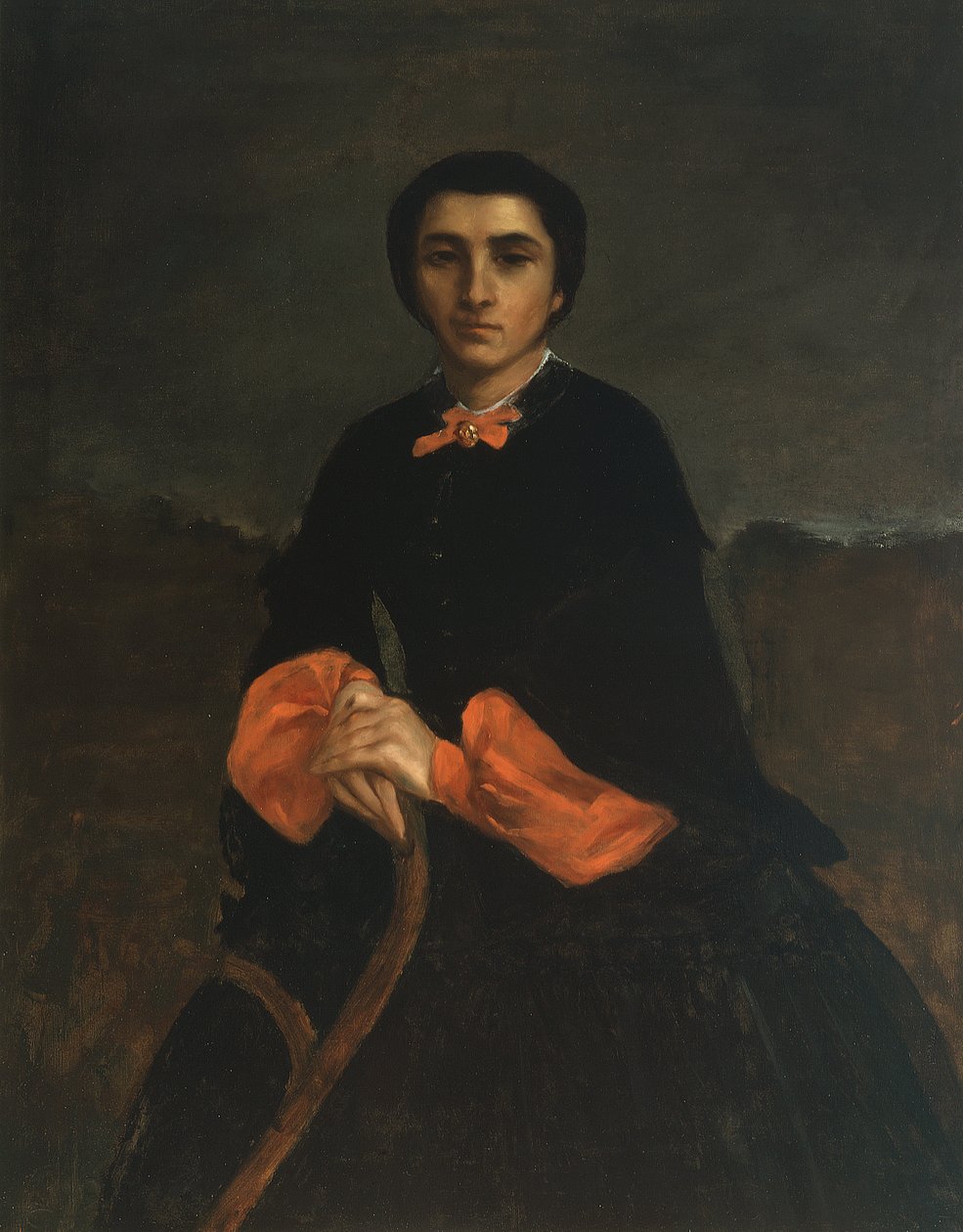 Porträtt av en kvinna: Juliette Courbet av Gustave Courbet