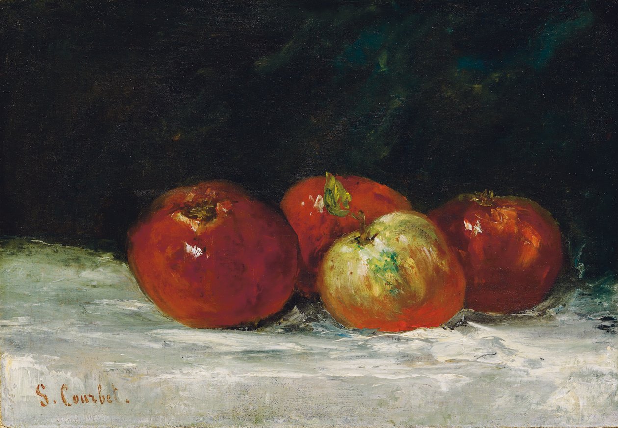 Röda äpplen, 1872 av Gustave Courbet