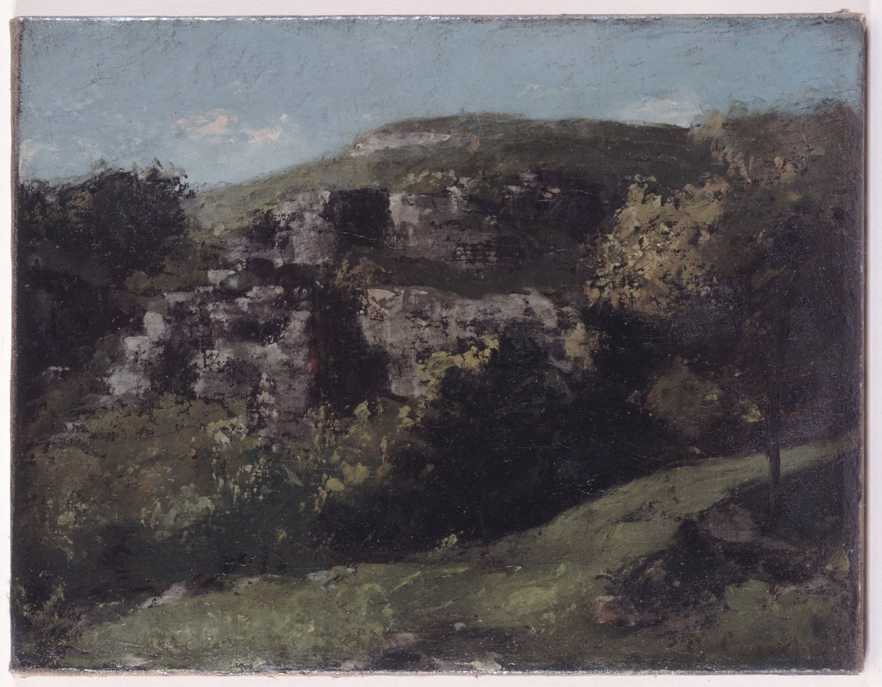 Klippor vid Ornans av Gustave Courbet
