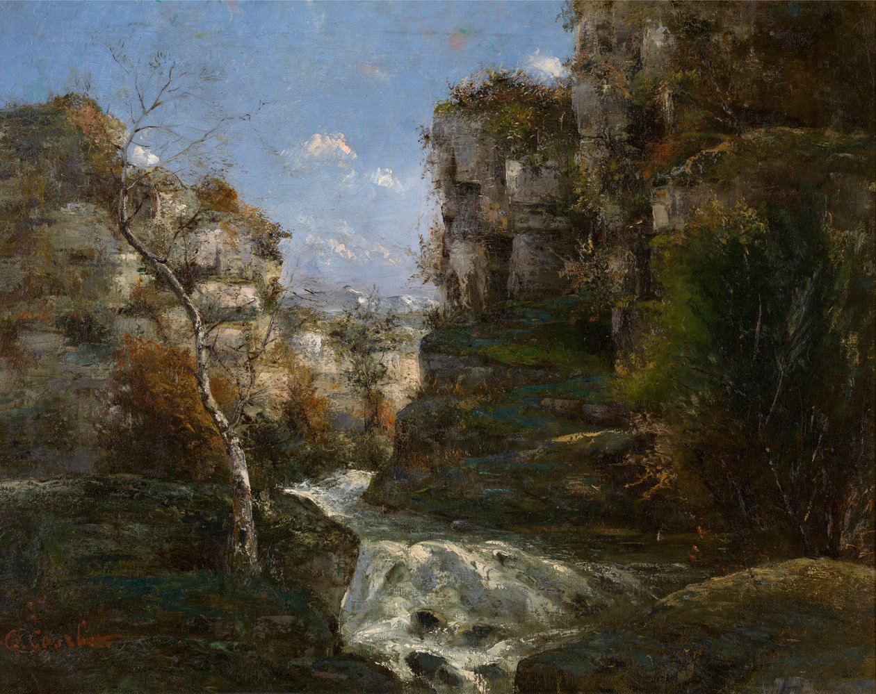 Klippor nära Ornans av Gustave Courbet