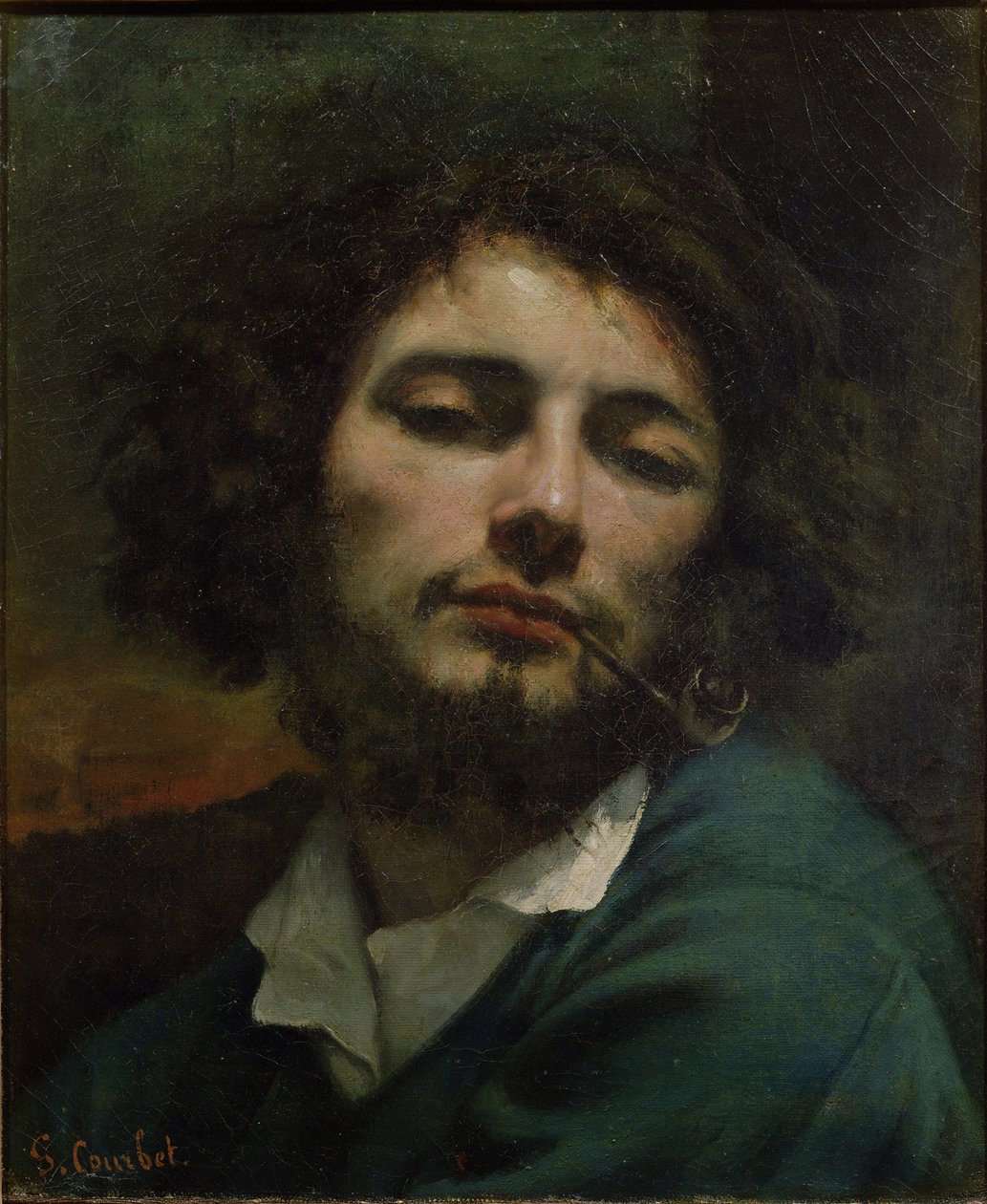 Självporträtt av Gustave Courbet
