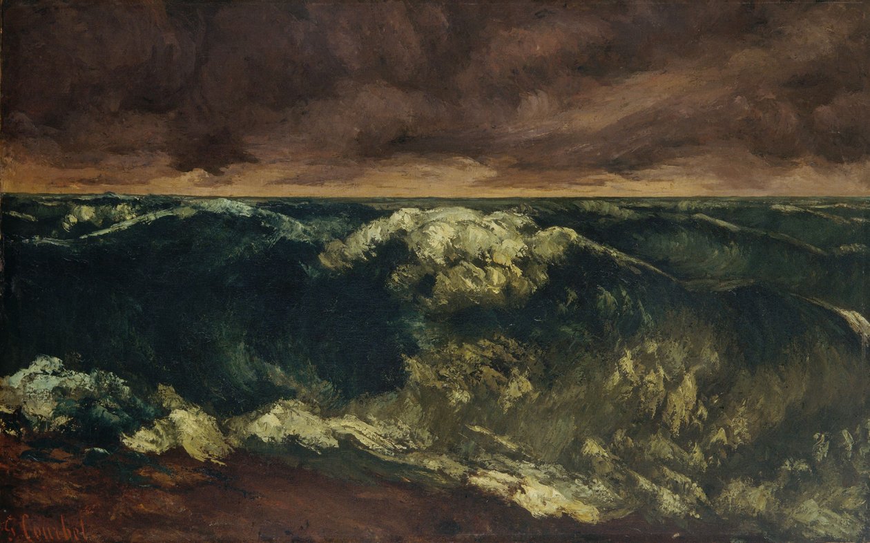 Surfvåg av Gustave Courbet