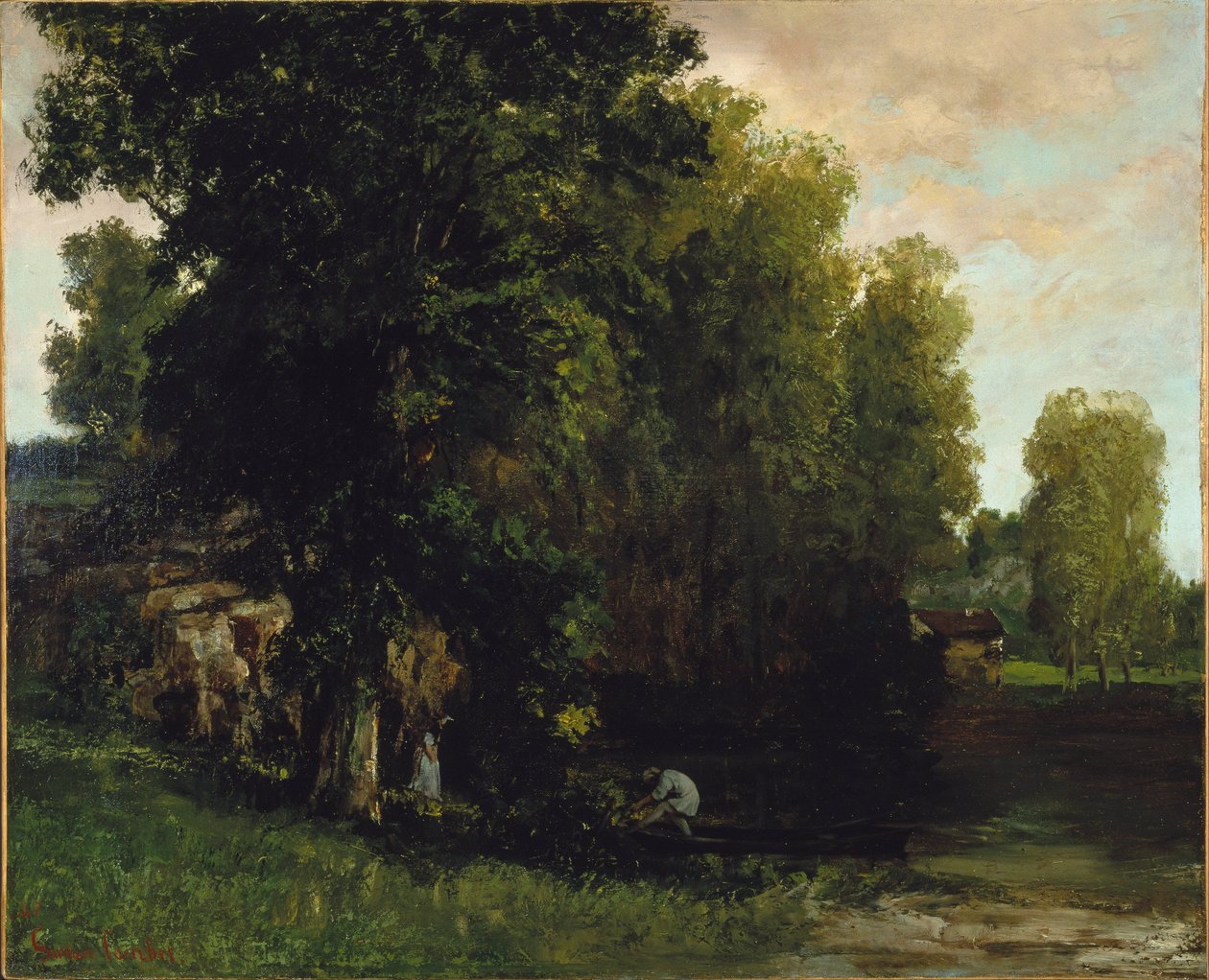 Poolens kant (Au Bord de lEtang) av Gustave Courbet