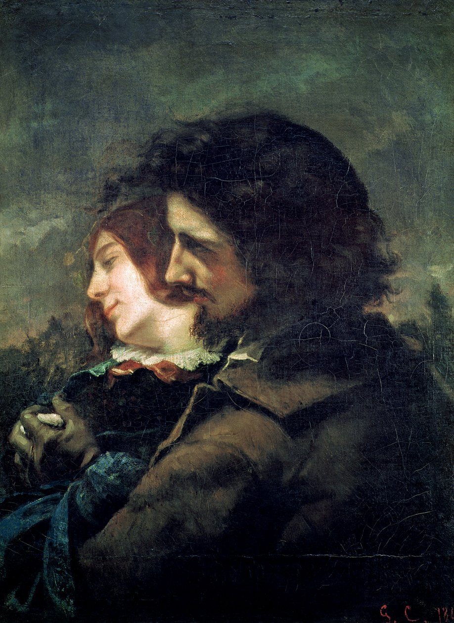 De lyckliga älskande, 1844 av Gustave Courbet