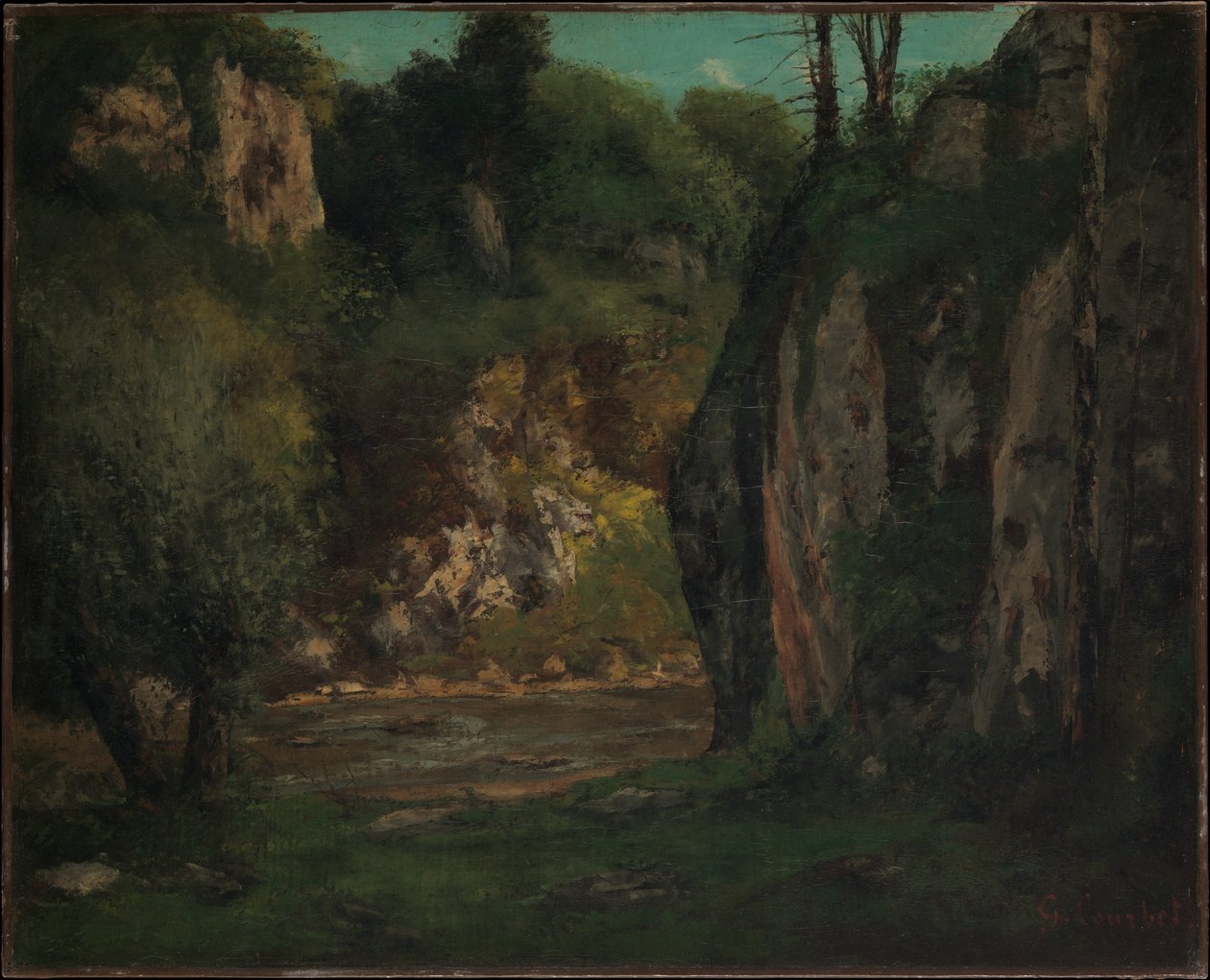 Den dolda bäcken av Gustave Courbet
