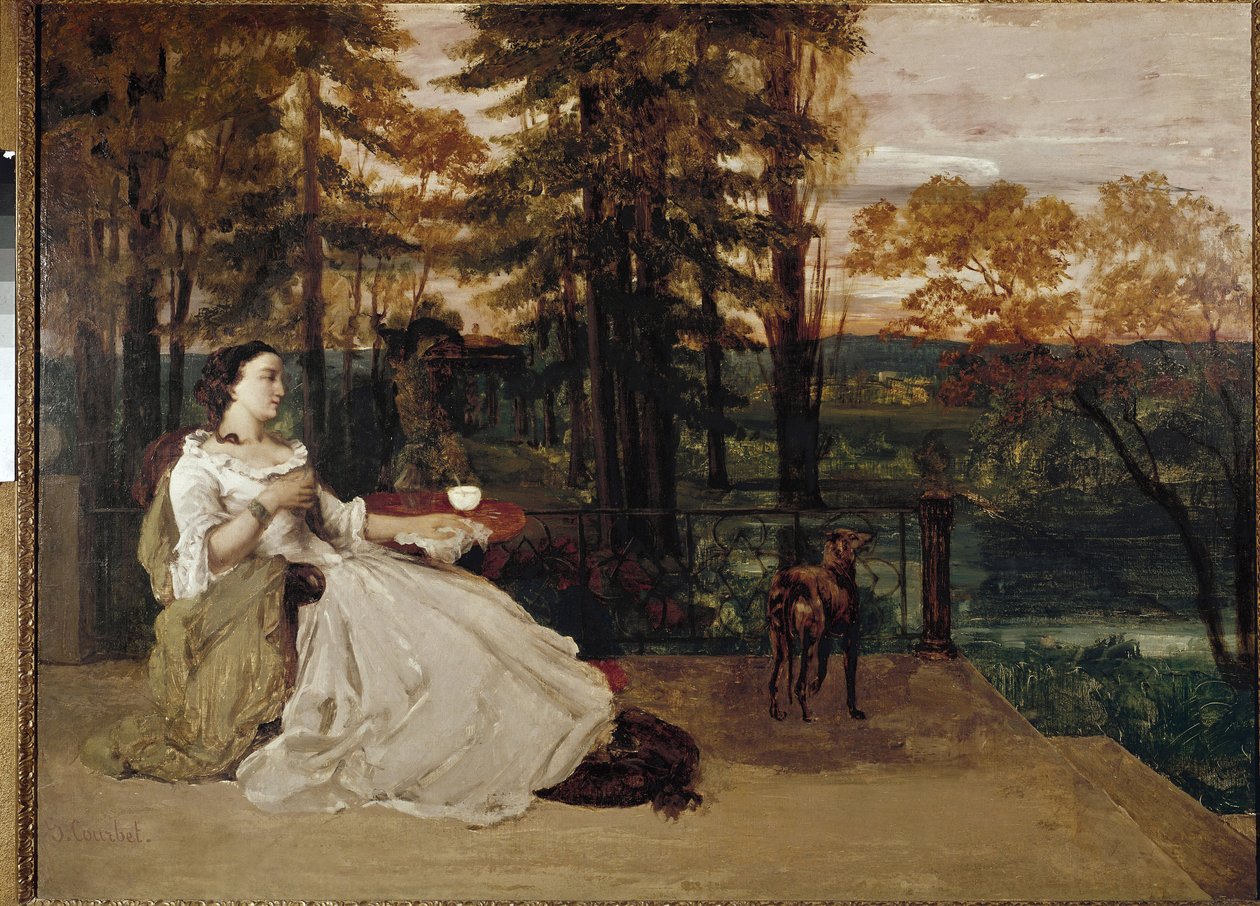 Damen av Frankfurt Målning av Gustave Courbet av Gustave Courbet
