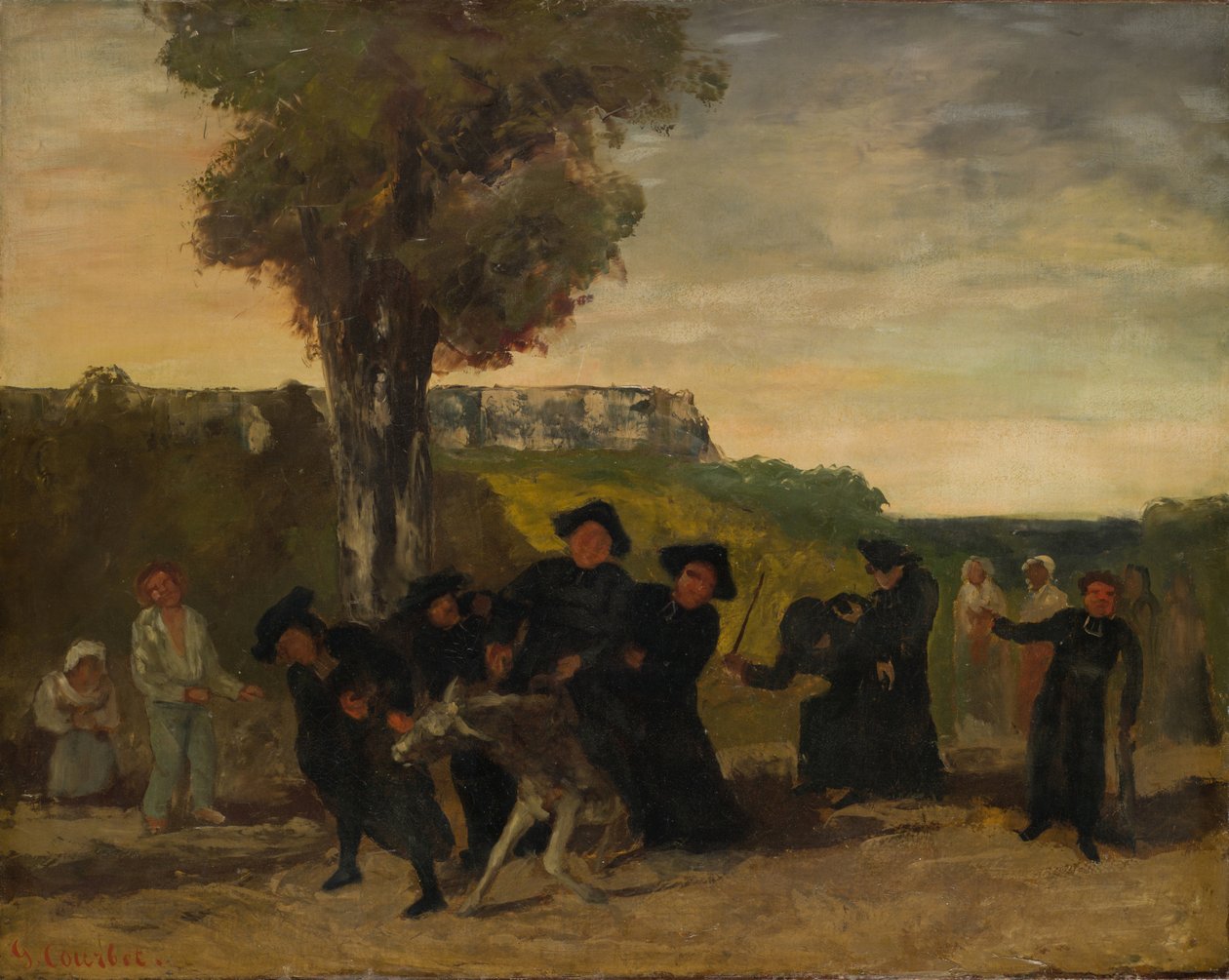 Återkomsten från mötet, 1863 av Gustave Courbet