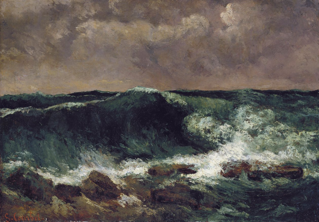 Vågen av Gustave Courbet
