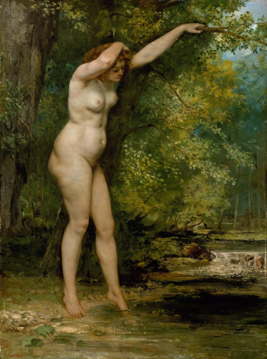 Den unga badaren av Gustave Courbet