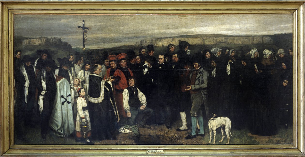 Begravningen i Ornans - av Gustave Courbet, Musée d