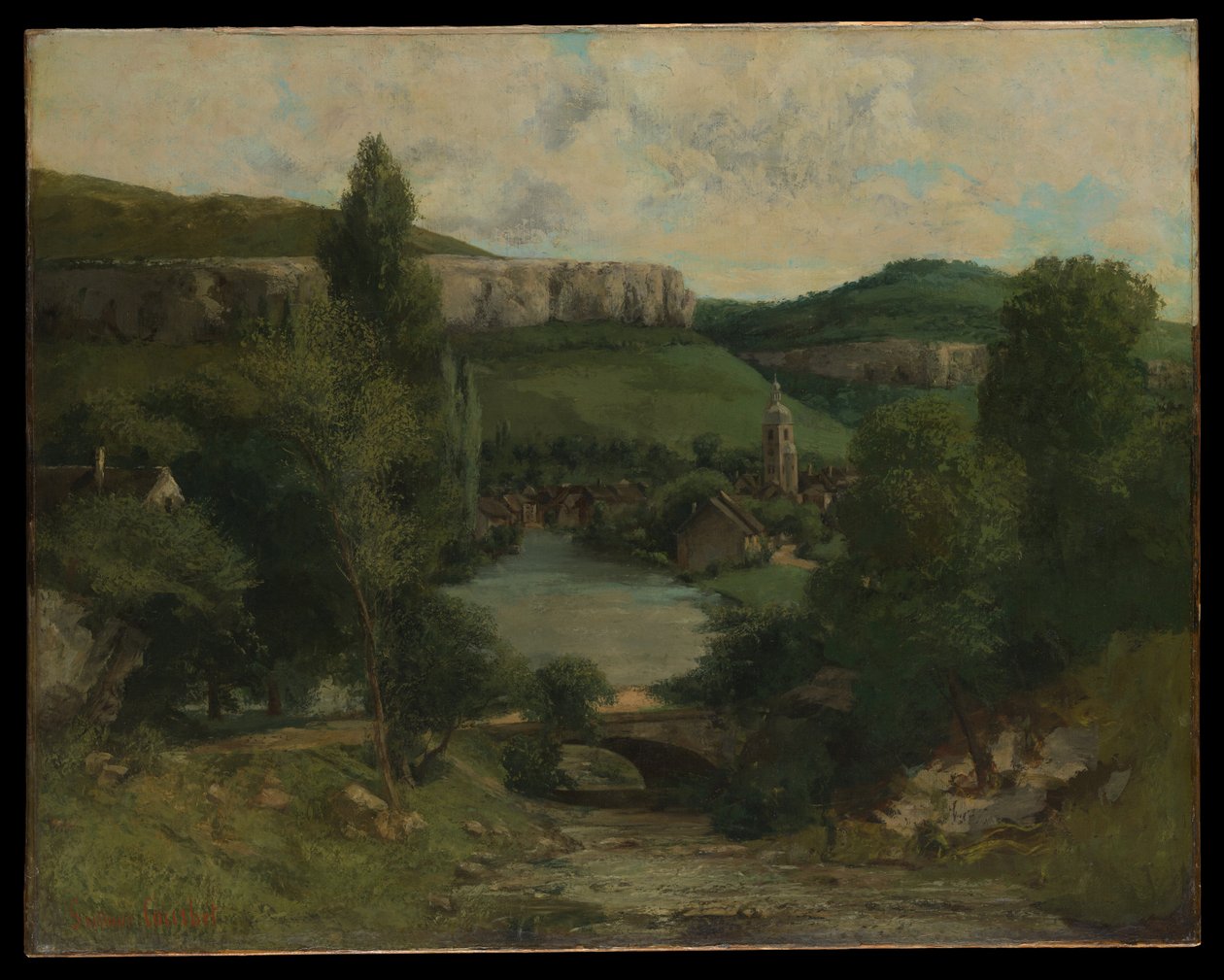 Utsikt över Ornans av Gustave Courbet
