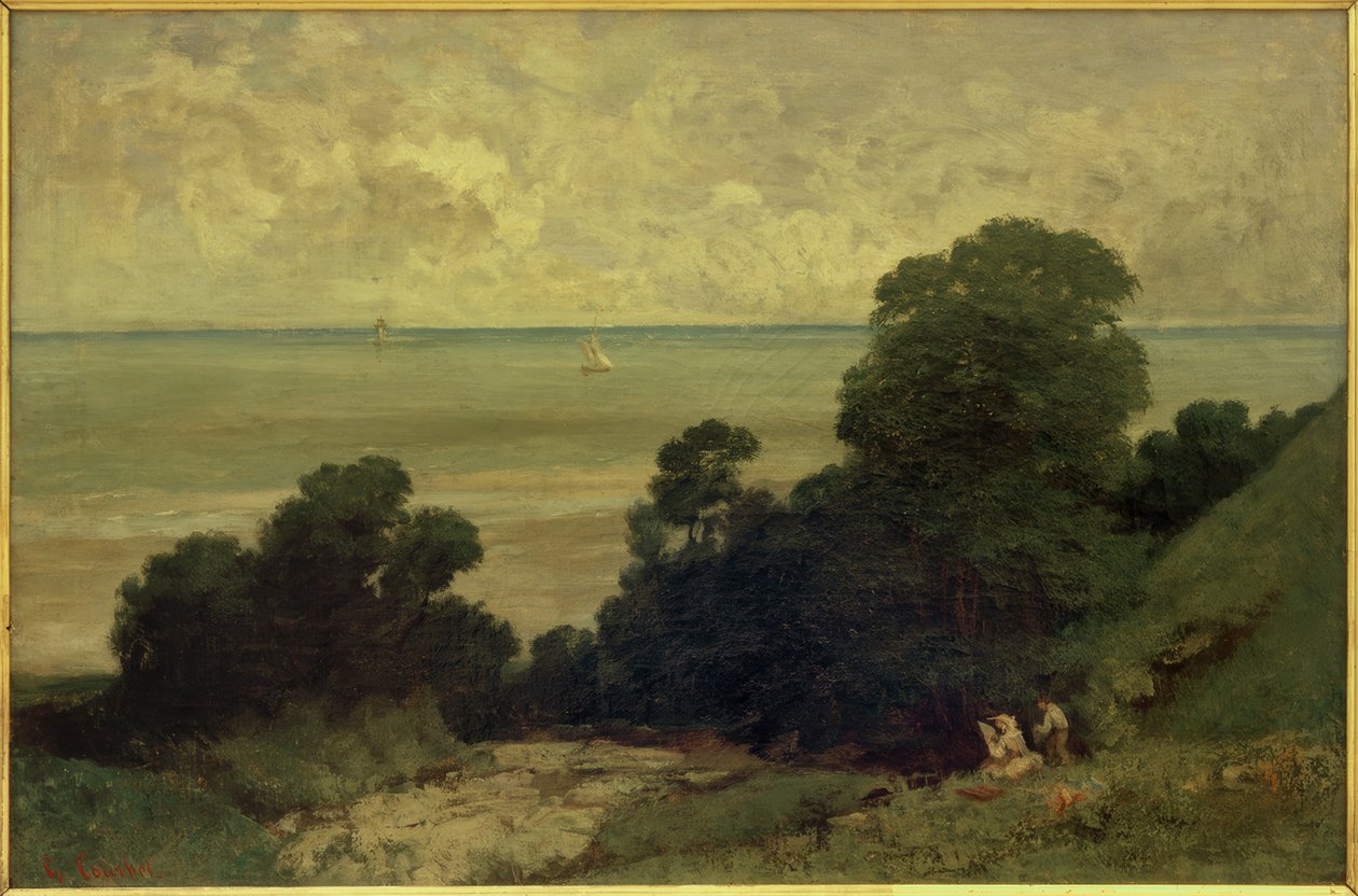 Visa tas i Honfleur av Gustave Courbet
