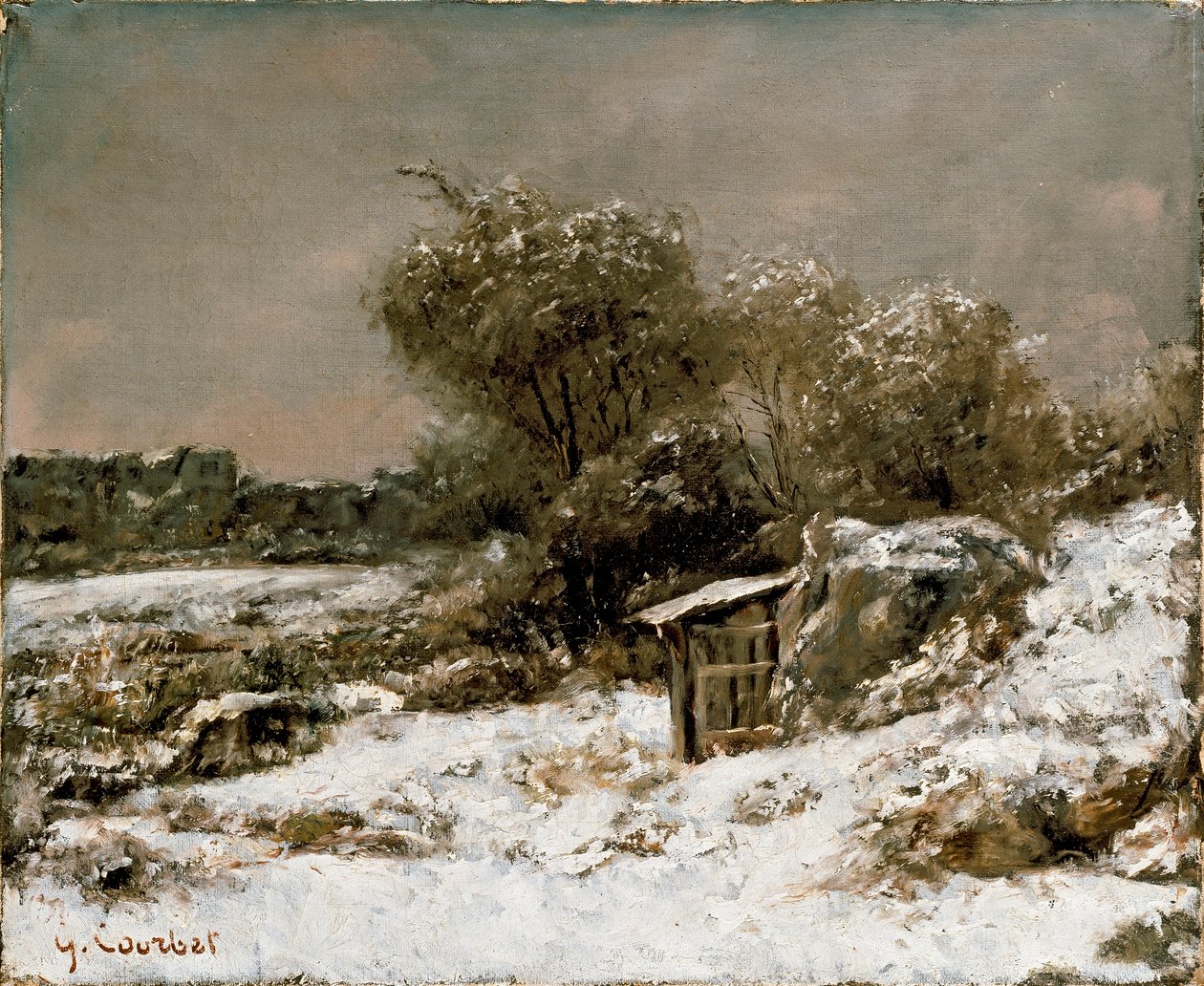 Vinterscen, efter 1855 av Gustave Courbet