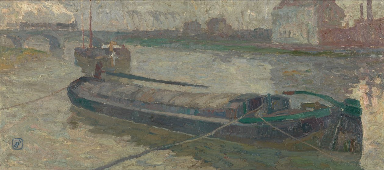 Utsikt över Stropbrug i Gent av Gustave de Smet