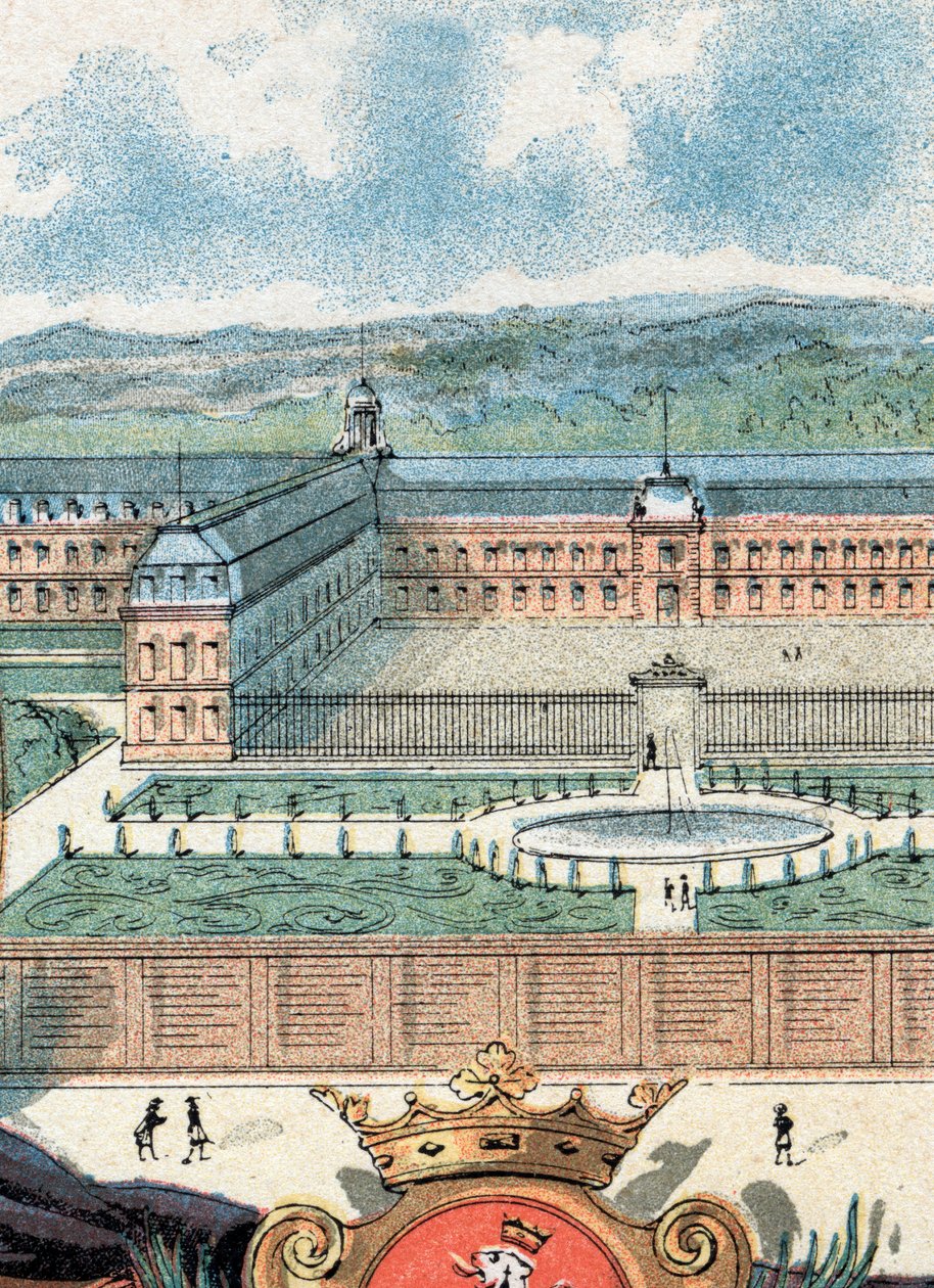 Utsikt över det kungliga huset Saint-Cyr, Yvelines av Gustave Demoulin