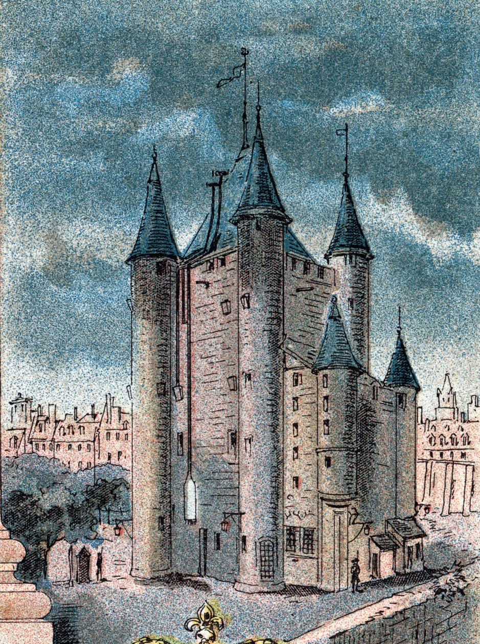 Utsikt över tempelfängelset i Paris av Gustave Demoulin