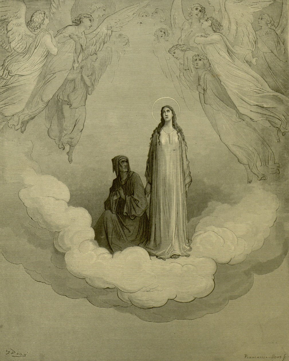 Gustave Doré - Paradiso, c. XXI, v. 1-3 av Gustave Dore