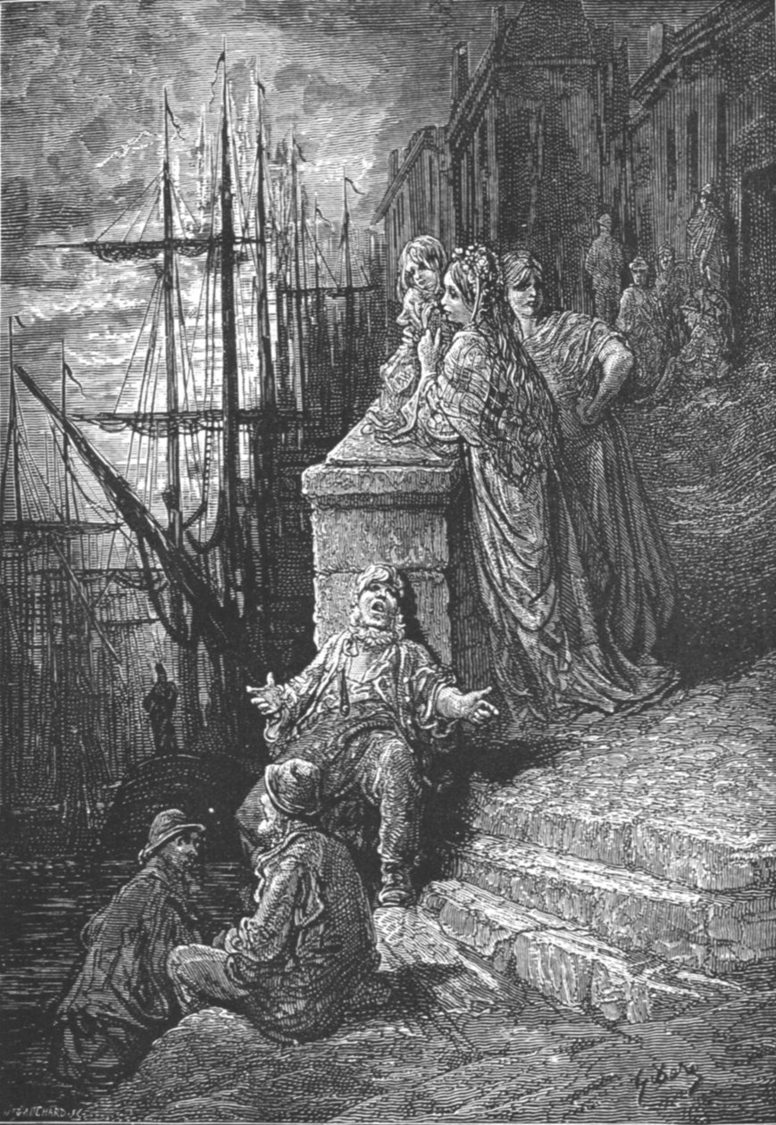 "A Watermans Family", 1872. av Gustave Dore