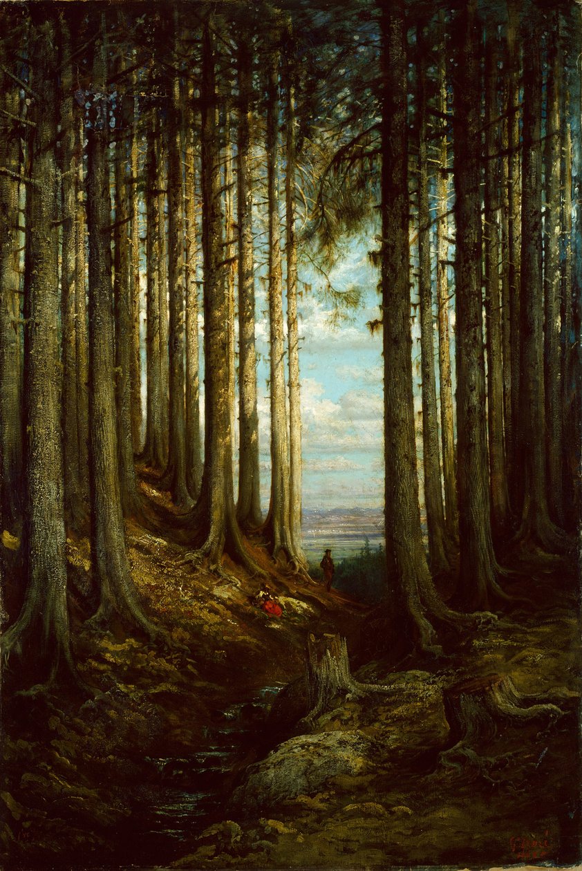 Alpin scen, 1865. av Gustave Dore