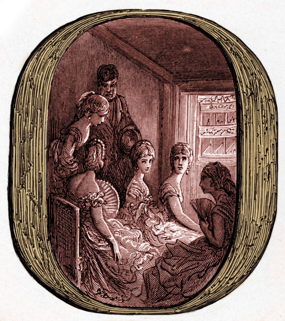 En operalåda på kungliga operahuset av Doré av Gustave Dore