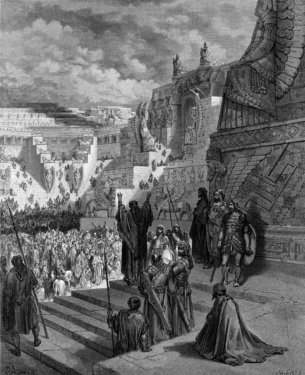Artaxerxes ger judarna frihet. - Bibeln av Gustave Dore