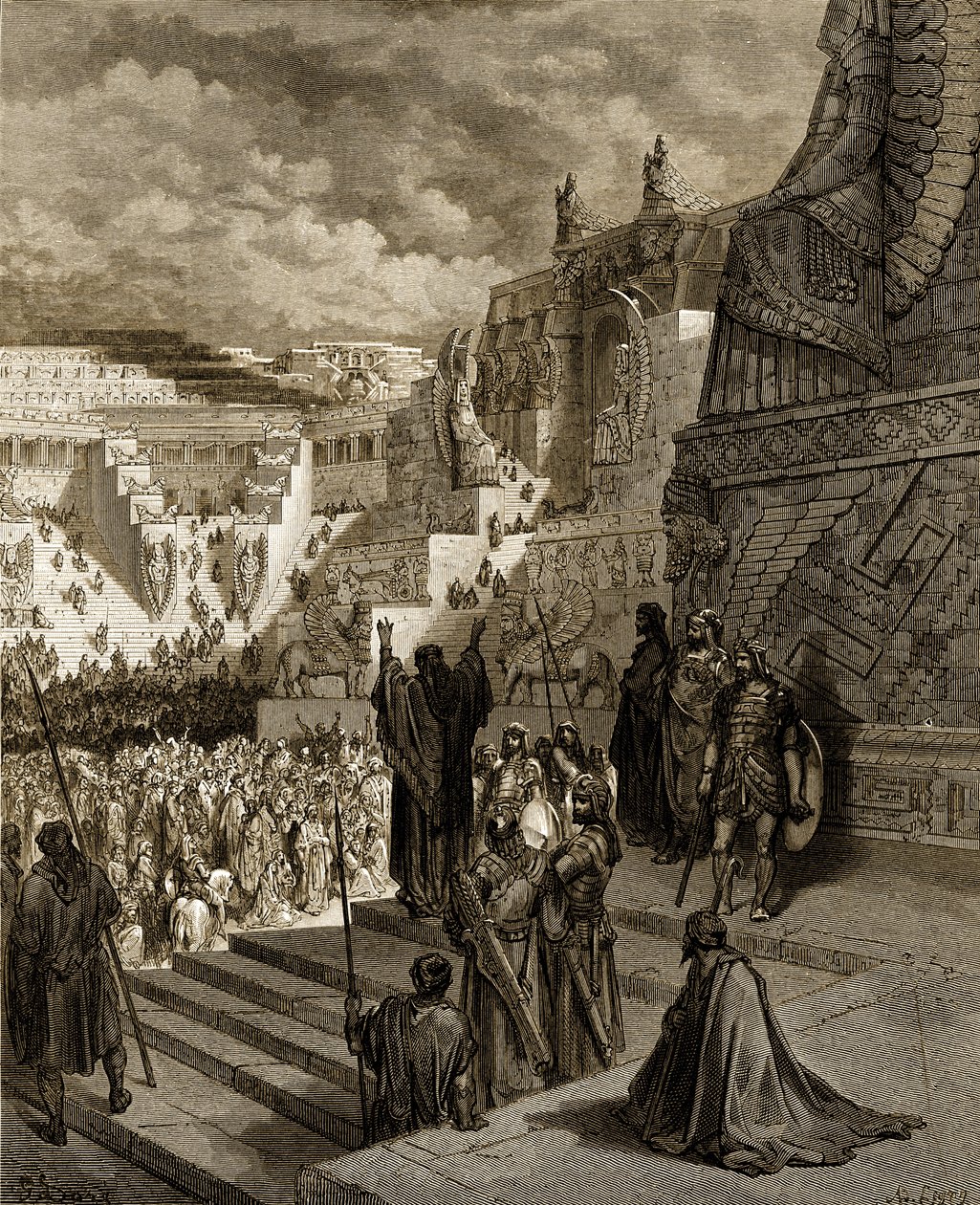 Artaxerxes ger judarna frihet. - Bibeln av Gustave Dore