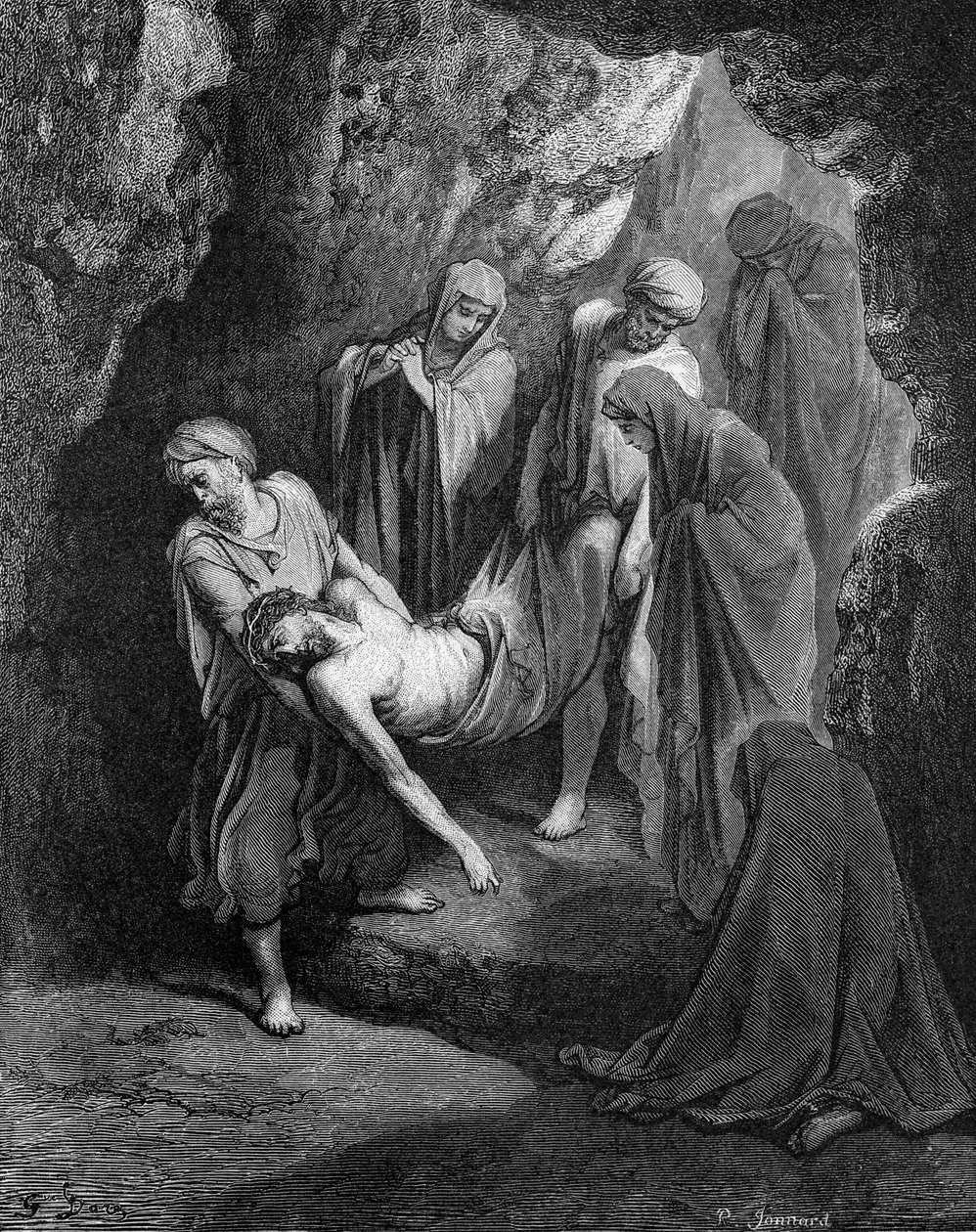 Jesu begravning av Gustave Dore