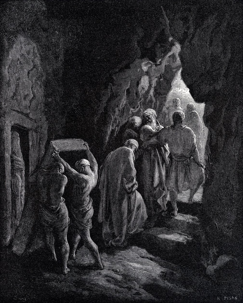 Sarahs begravning av Gustave Dore